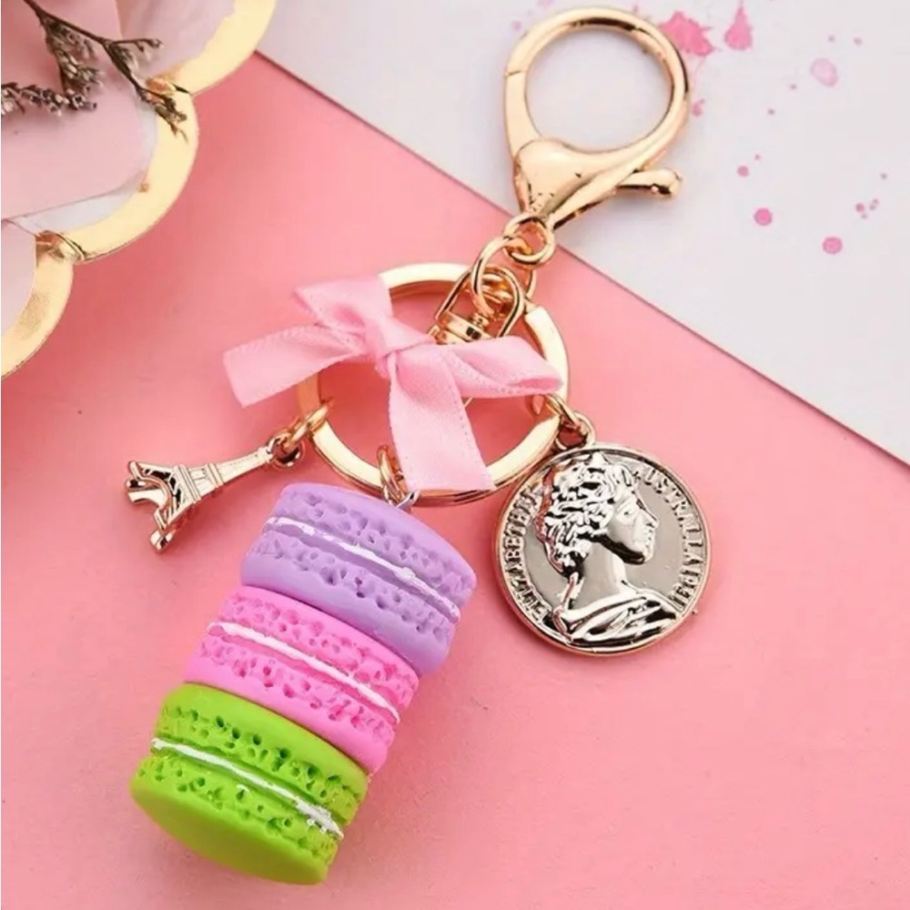 Colorful Macaron Keychain/Bag Charm